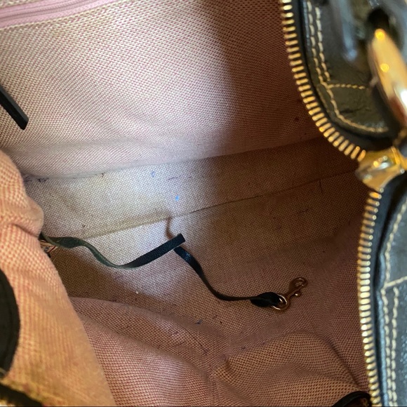 dooney & burke black leather purse - Picture 4 of 5